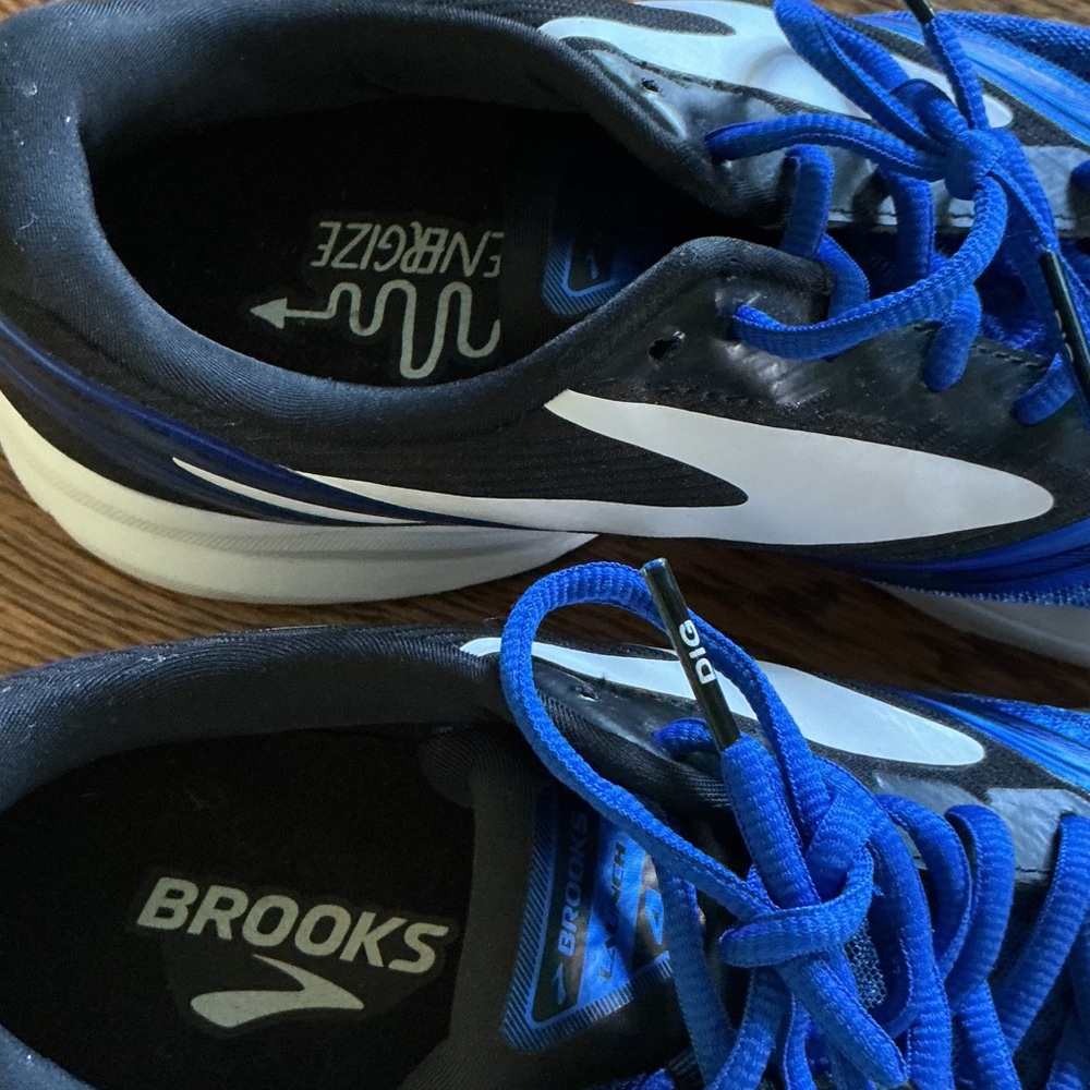 Brooks Launch 4 Athletic Sneakers Shoes Men’s size 11.5 Blue Black - Picture 5 of 12